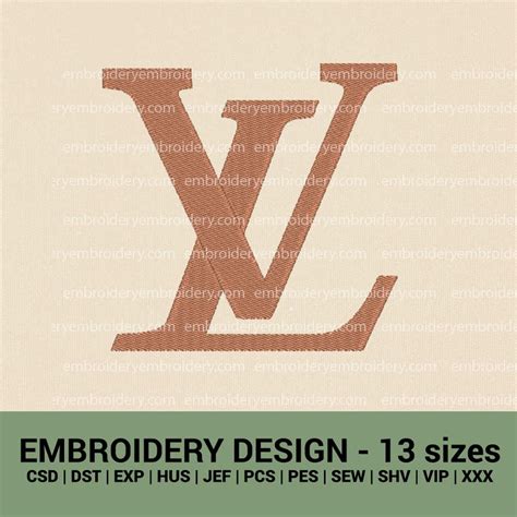 lv embroidery|louis vuitton embroidery file.